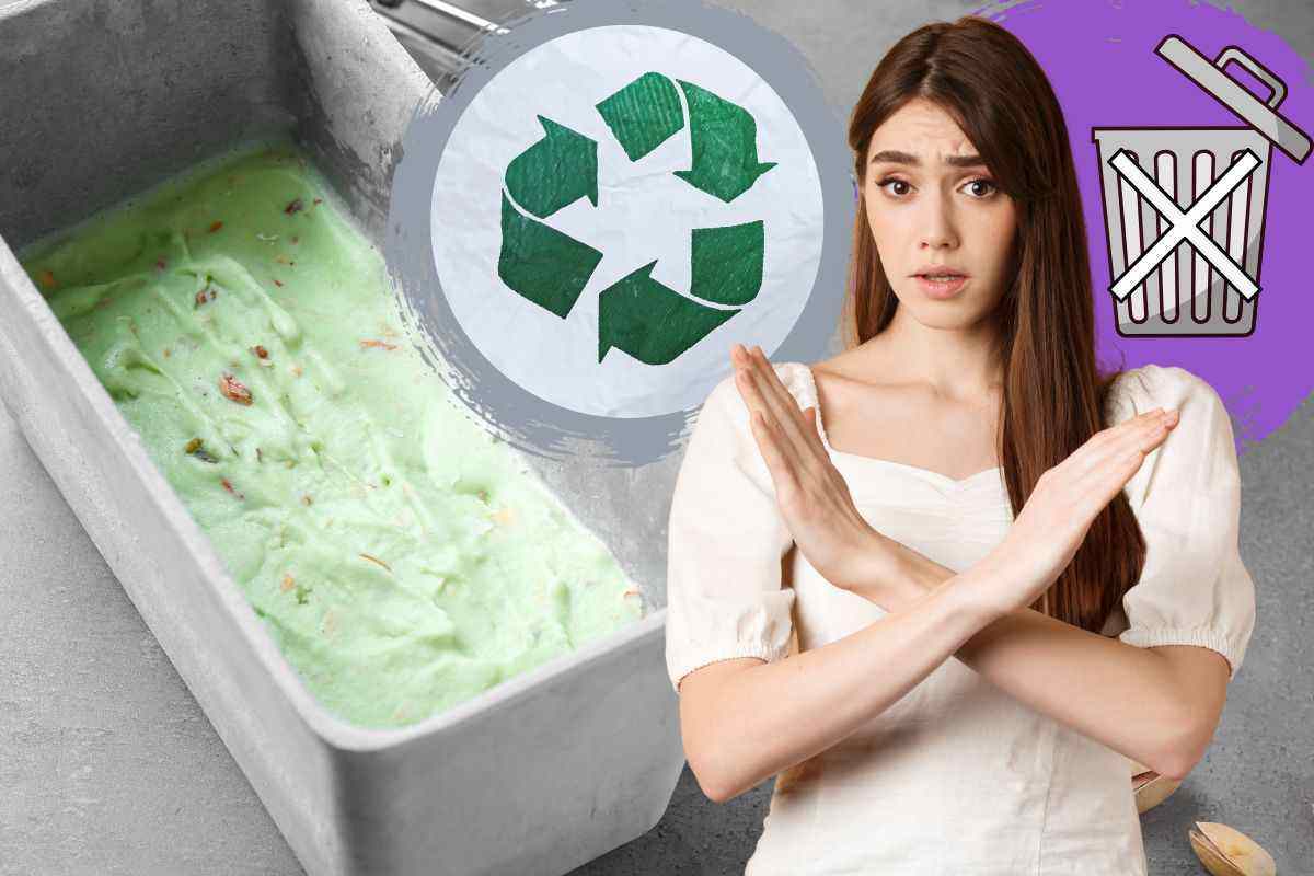 vaschette di gelato plastica cosa fare