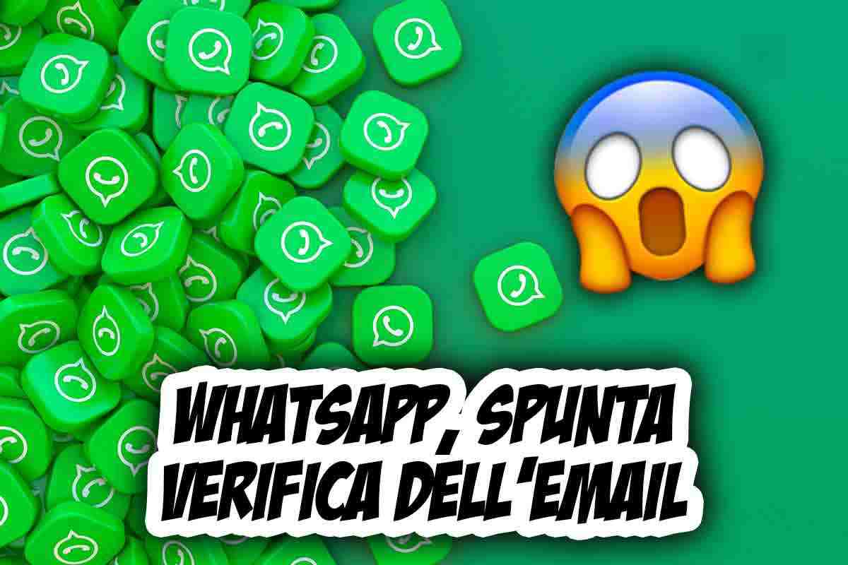 WhatsApp, spunta verifica dell'email