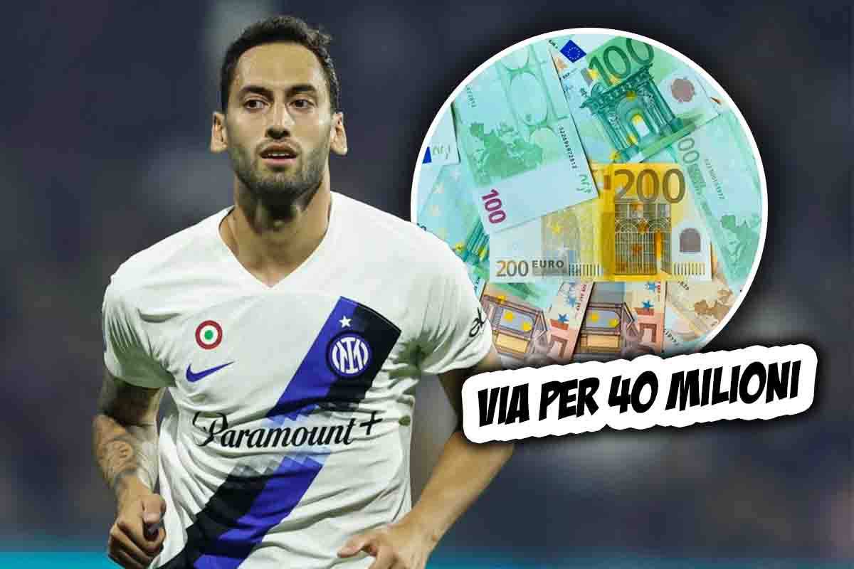 Calhanoglu addio Inter gennaio 40 milioni