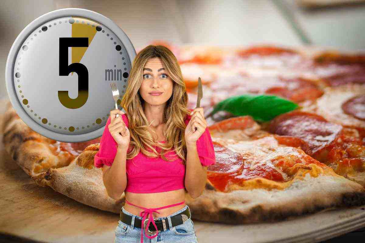 pizza veloce in 5 minuti per cena