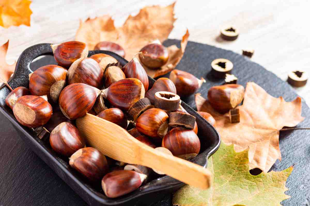 Il trucco per cuocere le castagne